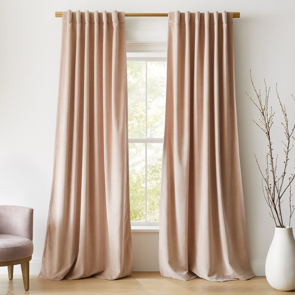 Pottery Barn Kids Dusty Pink curtains